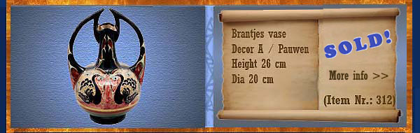 Nr.: 312, On offer decorative pottery of Brantjes