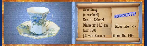 Nr.: 169, Reeds verkocht : sieraardewerk van Rozenburg