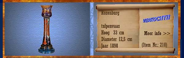 Nr.: 210, Reeds verkocht : sieraardewerk van Rozenburg