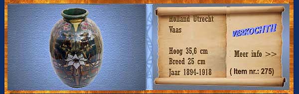Nr.: 275, Reeds verkocht : sieraardewerk van Holland Utrecht