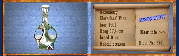 Nr.: 278, Reeds verkocht : sieraardewerk van Rozenburg