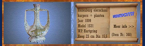 Nr.: 368, Reeds verkocht : sieraardewerk van Rozenburg