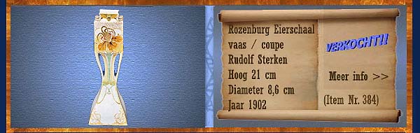 Nr.: 384, Reeds verkocht : sieraardewerk van Rozenburg