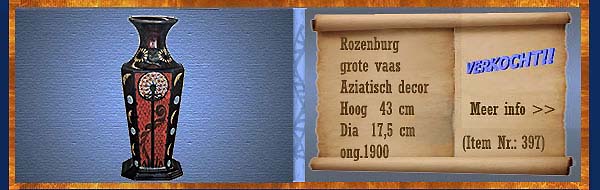 Nr.: 397, Reeds verkocht : sieraardewerk van Rozenburg