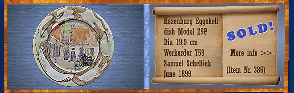 Nr.: 386, Already sold:  Decorative pottery of Rozenburg
