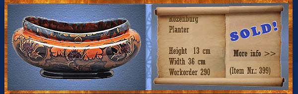 Nr.: 399, Already sold: decorative pottery of Rozenburg