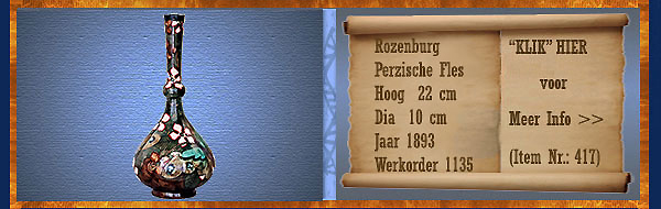 Nr.: 417, Te koop aangeboden sieraardewerk van Rozenburg
