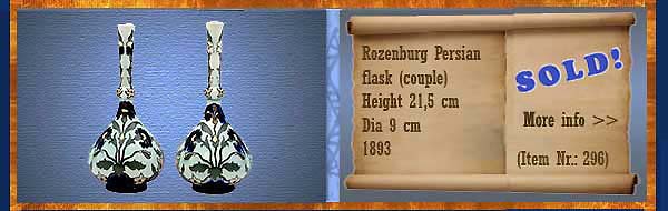 Nr.: 296, On offer decorative pottery of Rozenburg