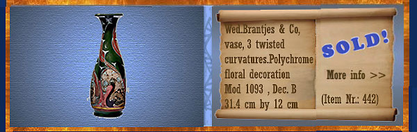 Nr.: 442, On offer decorative pottery of Brantjes