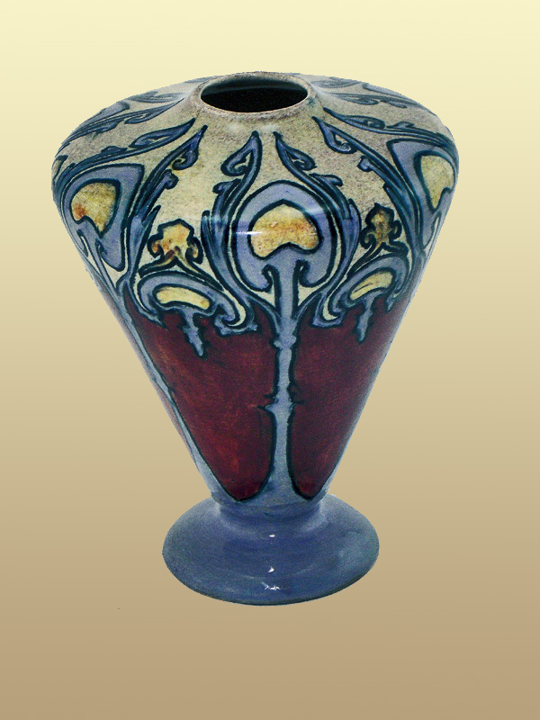 Nr.: 170, Already sold : decorative pottery made by Holland Utrecht, Description: Plateel Vase, Height 12,5 cm width 9,9 cm, period: Year 1893-1920, Decorator : , 