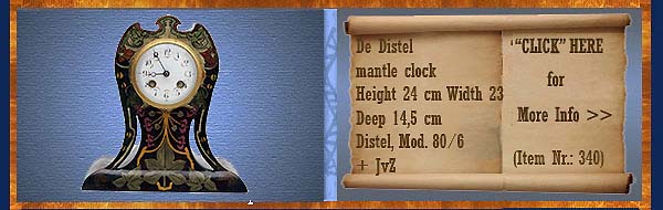 Nr.: 340, auction of  a Distel clock 