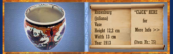 Nr.: 75, auction of a Rozenburg pot